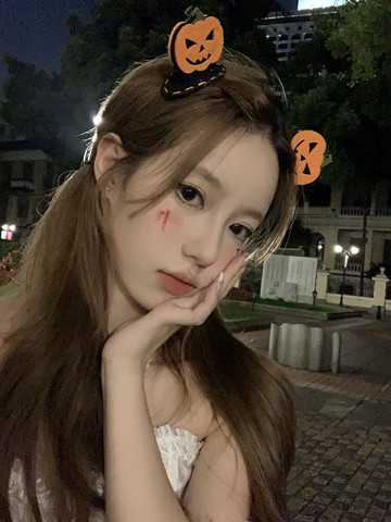 【蜜桃茶】惡魔小鬼 萬聖節南瓜幽靈發夾裝扮搞怪發卡夾子頭飾品【淘夢屋】