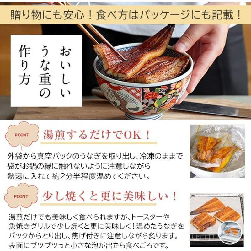 うなぎ屋かわすい ギフト 国産 うなぎ 蒲焼き カット 100g×２袋 肝吸い 付き 川口水産