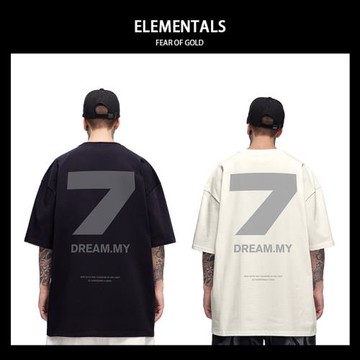 300g重磅加肥加大胖子短袖t恤街頭大碼圓領純棉簡約半袖男裝潮流