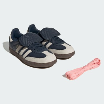Adidas Samba Lt W JH5705 女 運動休閒鞋 德訓鞋 復古 麂皮 翻鞋舌 舒適 深藍 米