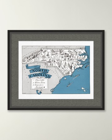 Pictorial Map of North Carolina