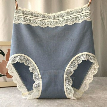 內褲女高腰全棉抗菌無痕收腹提臀加肥加大碼性感蕾絲三角褲女【倪醬小鋪】