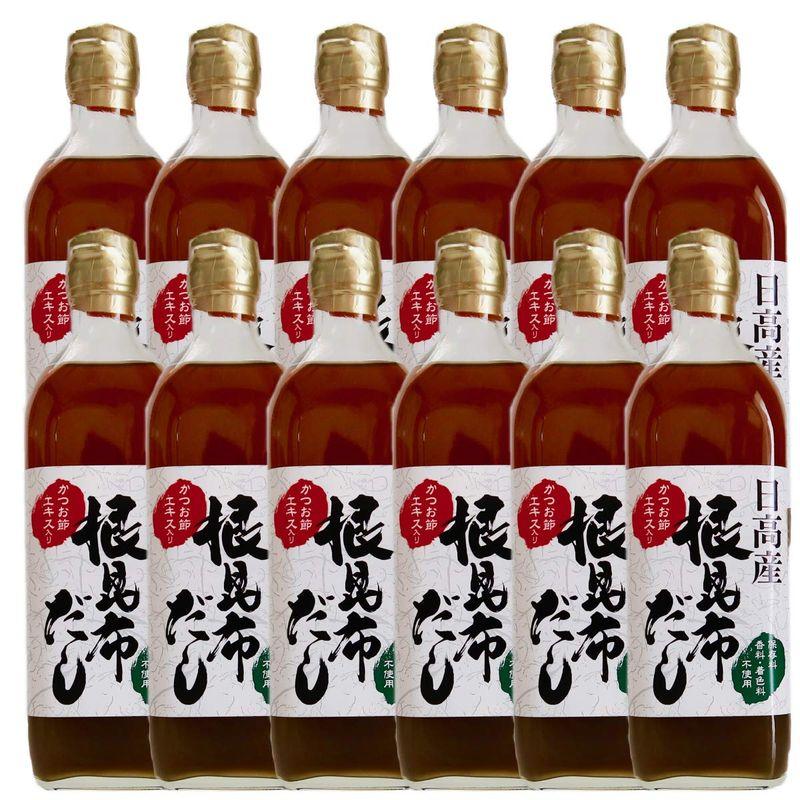 日高産 根昆布だし かつお節 エキス入り 500ml x 12本