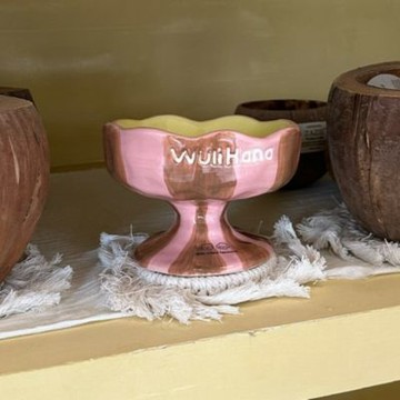 【Wuli Hana】奇形怪狀寵物碗 高腳碗 陶瓷 飼料碗 貓狗用