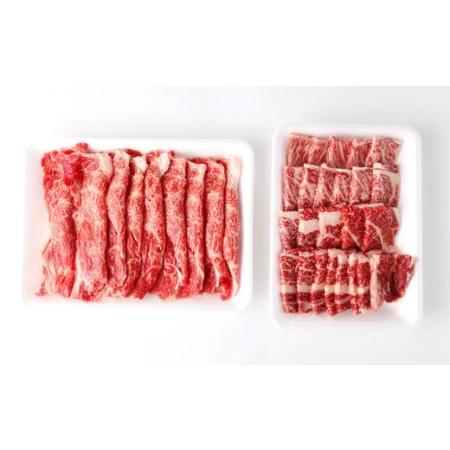 ふるさと納税 くまもと あか牛 すき焼・焼肉セット(2) 計1kg 肩ロース焼肉 500g ネックスライス 500g 和牛 国産 熊本県