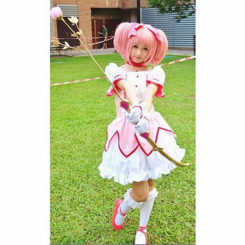 武器付き 魔法少女まどかマギカ 鹿目まどか コスプレ-