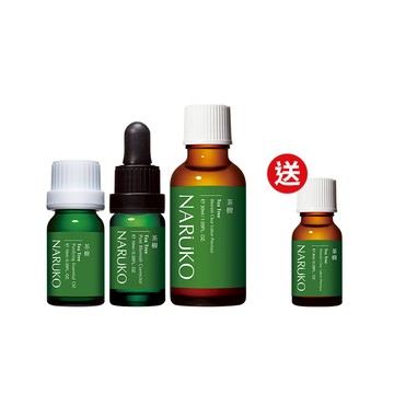 【NARUKO牛爾】茶樹神奇抗痘組 (美白寶+粉刺寶+痘痘油+贈粉刺寶8ml)