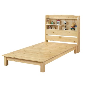 【MUNA 家居】松木3.5尺書架型單人床(全組)