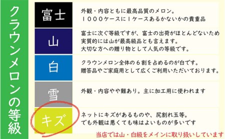 クラウンメロン 訳あり3玉