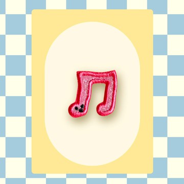 燙布貼 | 音符 ( 粉紅 )