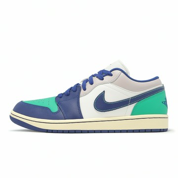 Nike 休閒鞋 Air Jordan 1 Low 男鞋 Rare Air 綠 藍 AJ1 一代 553558-147