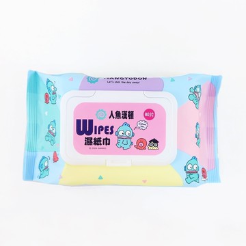 三麗鷗 人魚漢頓 醜魚 加蓋超細柔純水濕紙巾80抽 濕紙巾 柔濕巾