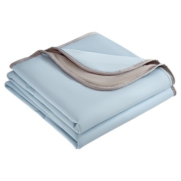 冰絲雙面素色涼感空調被  150 x 200cm  清爽藍