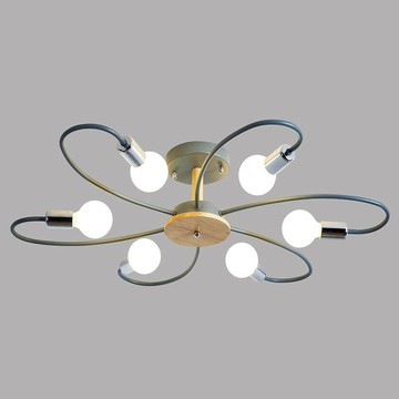 北歐風半吸頂六燈  L12-56-60424