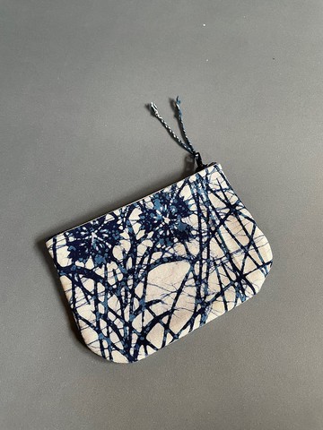 手工 古布 零錢包 櫻花落 handmade kofu coin pouch