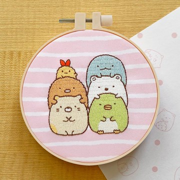 角落小夥伴刺繡-就愛排排站