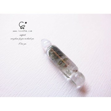 文昌筆 2524/綠幽靈/晶石鍊墜/ [晶晶工坊-love2hm]