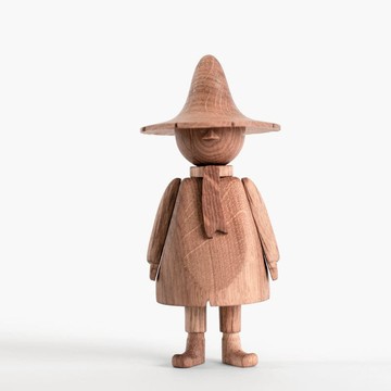 【新品】嚕嚕米-阿金造型橡木擺飾