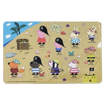 世一 粉紅豬佩佩尋寶去造型拼圖  1個