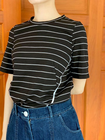 UUIN   _ 黑白條T恤