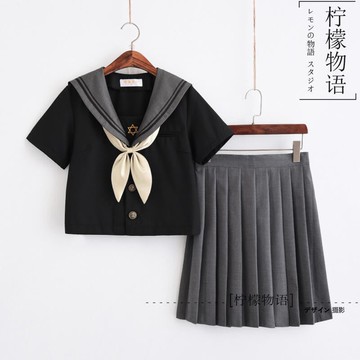 【可開發票】學院風套裝日本正統JK製服軟妹裙關西襟水手服長袖學生裝校服班服