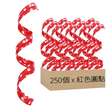 YeJi 紅色圓點束帶 10cm  250個  紅色圓點