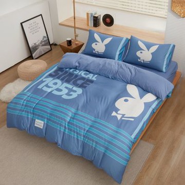 【PLAYBOY】6尺針織雙人加大四件式床包被套組(多款任選)