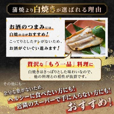 ふるさと納税 大崎町 鹿児島県産うなぎカット白焼き6袋 計300g以上(パック個包装)