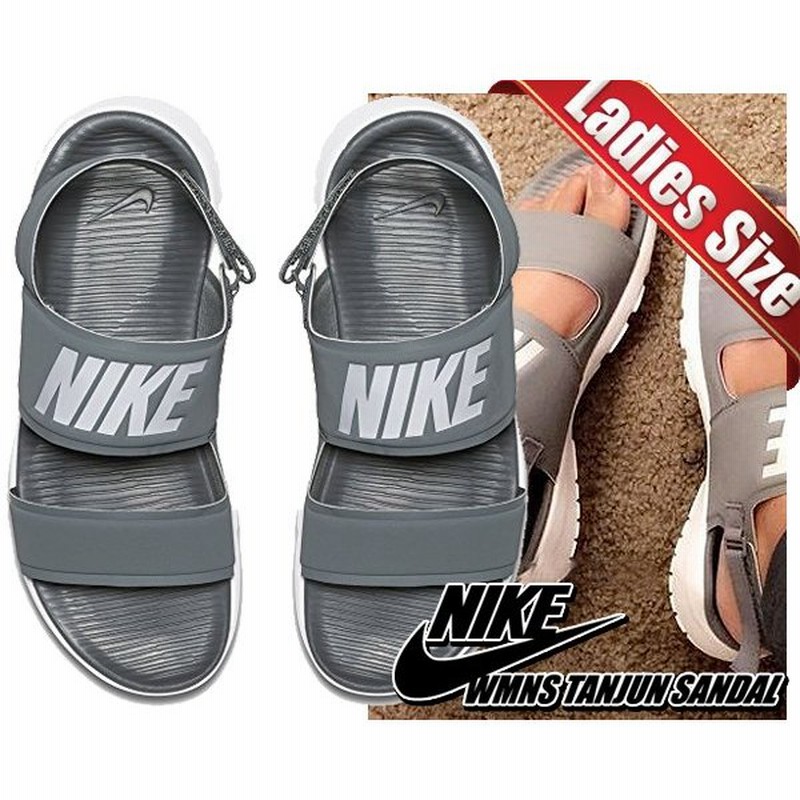 ナイキ ウィメンズ タンジュン サンダル Nike Wmns Tanjun Sandal Cool Grey Pure Platinum White サンダル レディース ウィメンズ スポーツ シャワー グレー 通販 Lineポイント最大0 5 Get Lineショッピング