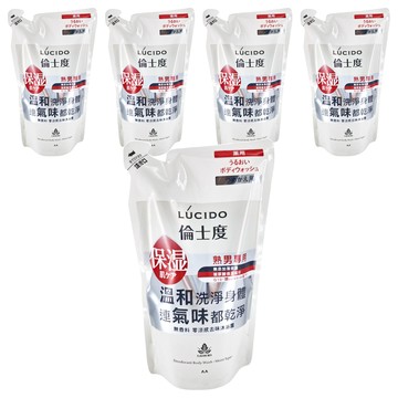 LUCIDO 倫士度 零涼感男沐浴露補充包  5包  380ml