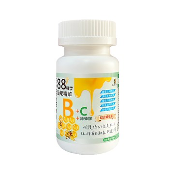 BioBank 大金宏醫 88種蔬果B群 + C + 綠蜂膠  30顆  15g  1罐