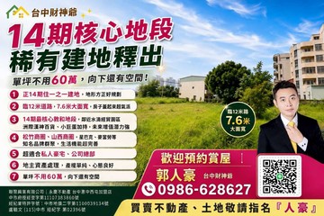 正14期大面寬方正建地/臨8米路｜台中市北屯區敦和段