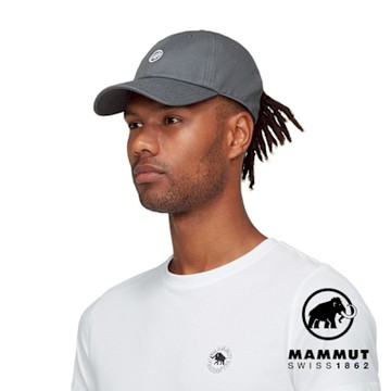 【Mammut 長毛象】Baseball Cap Mammut 經典棒球帽 地層灰藍 #1191-00051