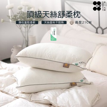 【Jindachi金大器寢具】買1送1 MIT台灣製造 天絲TENCEL 舒眠親膚 抗菌防螨 吸濕透氣 枕頭
