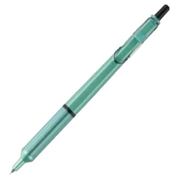 Uni 三菱 UNI-BALL JETSTREAM EDGE 自動溜溜筆 SXN-1003-38 0.38mm  綠桿 + 銀夾 黑墨水  1個