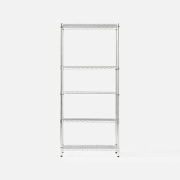 特力屋 鍍鉻五層架 寬75*深35*高160公分