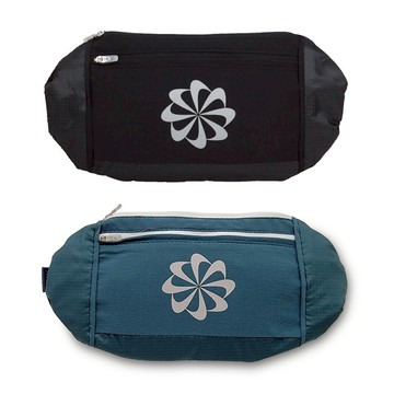 NIKE CHALLENGER腰包(大) 隨身包 休閒 慢跑 戶外運動 反光 雙層拉鍊 輕量 透氣 乾爽 舒適 藍綠 黑