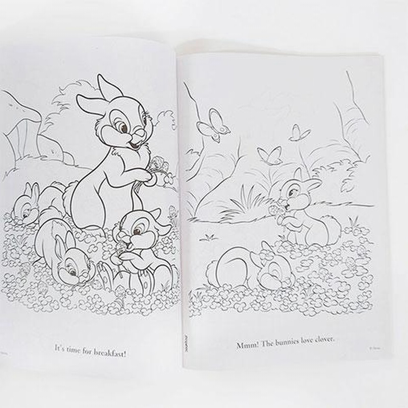 ディズニー バニーズ Bunnie ぬりえ Happy Hoppy Days (野遊び
