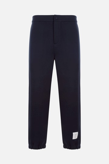 THOM BROWNE logo label jersey pants Man