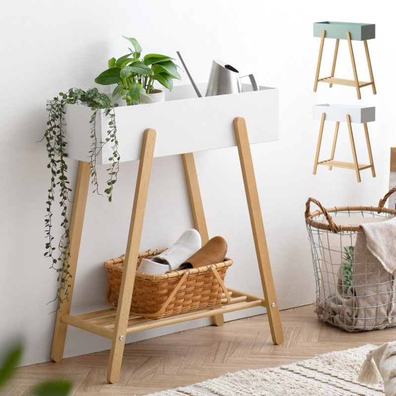 木製 フラワースタンド プランタースタンド 花台 鉢置き台 花 植木鉢 25cm 北欧 鉢台 屋外 35 プランター スタンド 28 cm