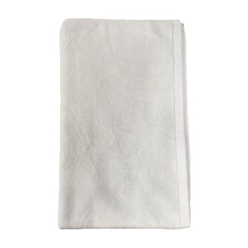 LIFE 來福牌 平織浴墊 100%棉 台灣製  76 x 51cm  白色  1條