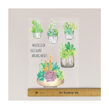 布用蕨類植物盆栽熨燙貼紙燙畫 | 熱轉印花貼紙