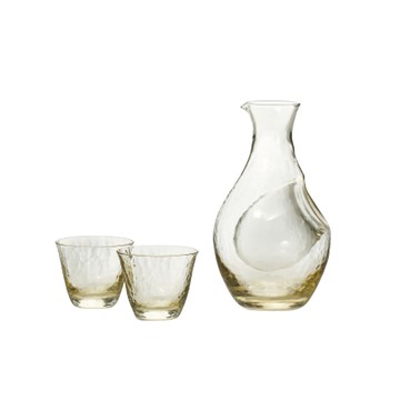 Toyo-Sasaki 高濑川冷酒壺杯套組(琥珀)(1壺2杯)