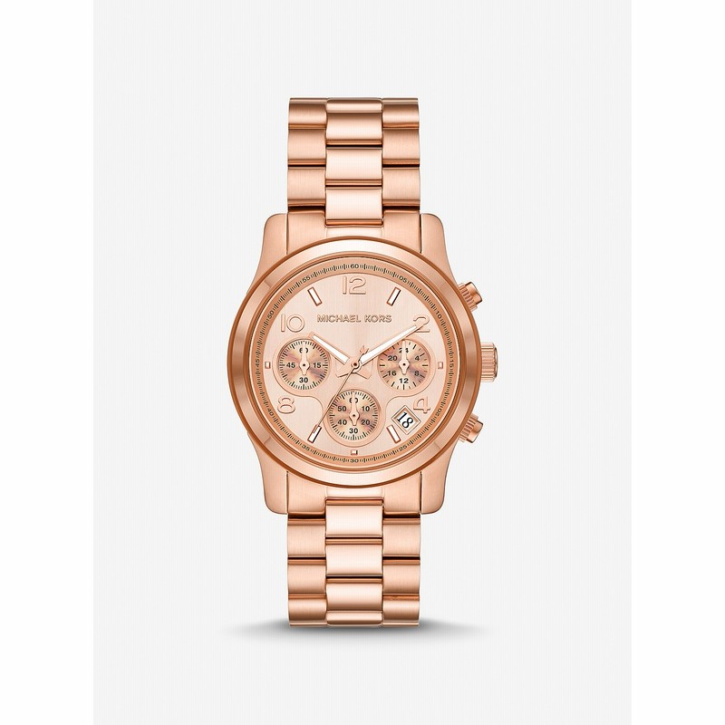 MICHAEL KORS レディース RUNWAY 38mm ウォッチ ローズゴールド