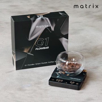 【Matrix】G1 FlowBar 便攜式玻璃金屬流速咖啡電子秤