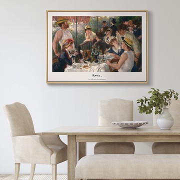 雷諾瓦_划船人的午宴(留白版) - 印象派/藝術插畫/自然風景畫