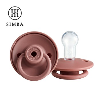 Simba扭扭圓型安撫奶嘴(紅豆泥)
