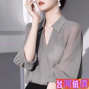 悅裳💎台灣免運💎上衣 襯衫女 夏季襯衫 襯衣襯衫爆款2025年短袖時尚洋氣襯衫新款夏季別緻高級休閒薄款上衣女