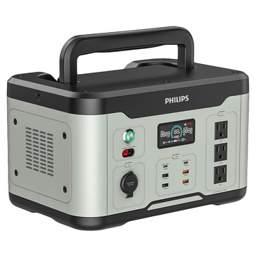 PHILIPS 飛利浦 儲能行動電源 DLP8095S 1200W  黑色 + 灰色