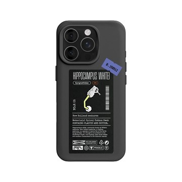 iPhone 16 Pro SolidX 黑 - Marine Debris - 棉花棒海馬